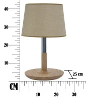 Paralume Da Comodino Wood&Steel Ø Cm 25X42