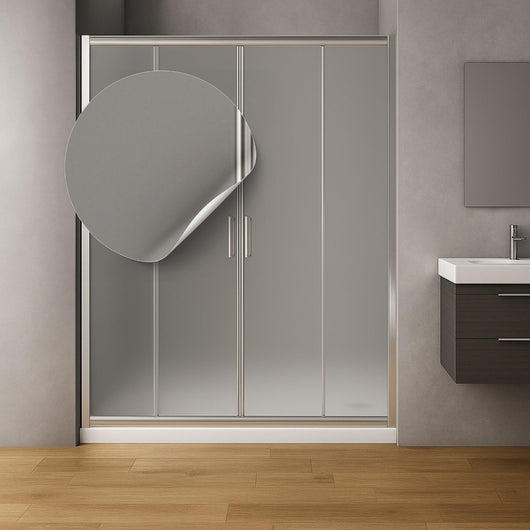 Porta doccia scorrevole slide4 per nicchia quattro ante cristallo stampato *** misure 190-196 x h190 cm stampato, con...