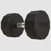 Manubrio impugnatura antiscivolo, fitness, sport a casa, 15kg, nero