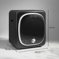 Asciugatrice a Condensa Elettrica 800 W 4 Kg con 5 Modalità di Asciugatura, Cesto in Acciaio Inossidabile, Carica Frontale