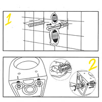 Kit di fissaggio completo a scomparsa per sanitari sospesi con accesso dal basso *** confezione 1