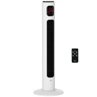 Ventilatore a Torre 45W a 3 Modalità e 3 Velocità con Timer da 12h, in ABS, Ø32 x 96A cm, Nero e Bianco