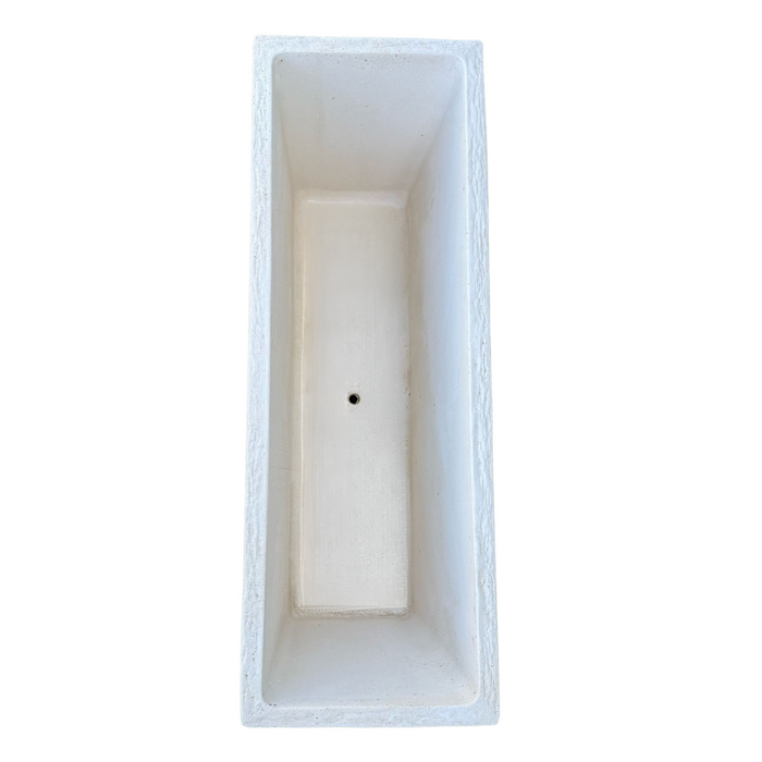 Fioriera giardino cemento effetto pietra l.100xp.35,5xh.56 cm serie levante