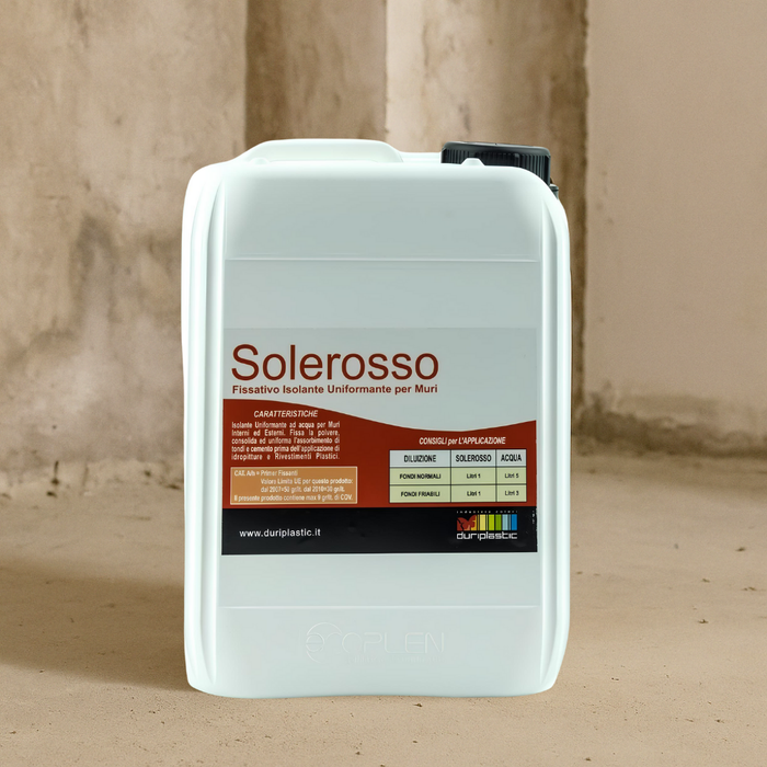 I pre trattamenti primer solerosso fissativo acrilico uniformante trasparente *** formato 10 lt, confezione 1