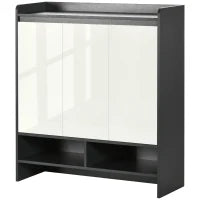 Mobile Scarpiera da Ingresso in Truciolato per 19 Scarpe con Ripiani Regolabili, 90x32x100 cm