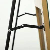 Specchio in Figura Intera, 50 x 150 cm, Specchio da Terra Grande Specchio da Parete senza Cornice per Soggiorno, Tono Dorato