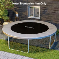 Tappeto di Ricambio per Trampoline, Tappeto da Salto di Ricambio, Compatibile con Trampoline Ø 4,3 m e Molle da 14 cm, Nero