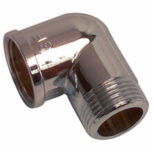 Gomito in ottone cromato maschio femmina da 1/2