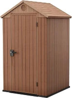 Casetta da Giardino Darwin 4x4, Marrone, 125,8 X 117 X 205 h