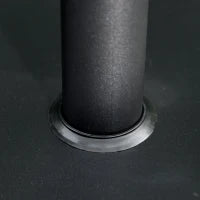 Base per Ombrellone 13kg in Cemento con Finitura Lucida, 40x40x43cm, Nero