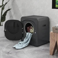 Asciugatrice con Disinfettante UV, Design Compatto, 4 kg Capacità, Acciaio Inossidabile, Grigio