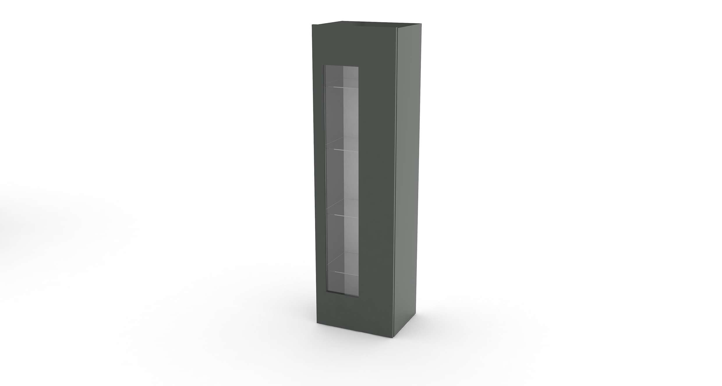 Mobile Vetrina DAIQUIRI L 45 x H 162 x P 34 cm grigio