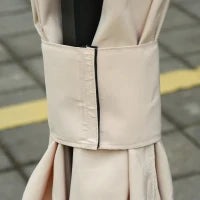 Set di 4 Pareti Laterali per Gazebo da Giardino Tondeggiante, 300 x 400 cm, Resistente Alle Intemperie, Beige