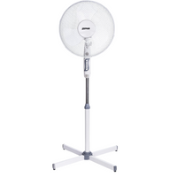 Zephir ventilatore a piantana base a croce timer autospegnimento 45w pala 40 cm