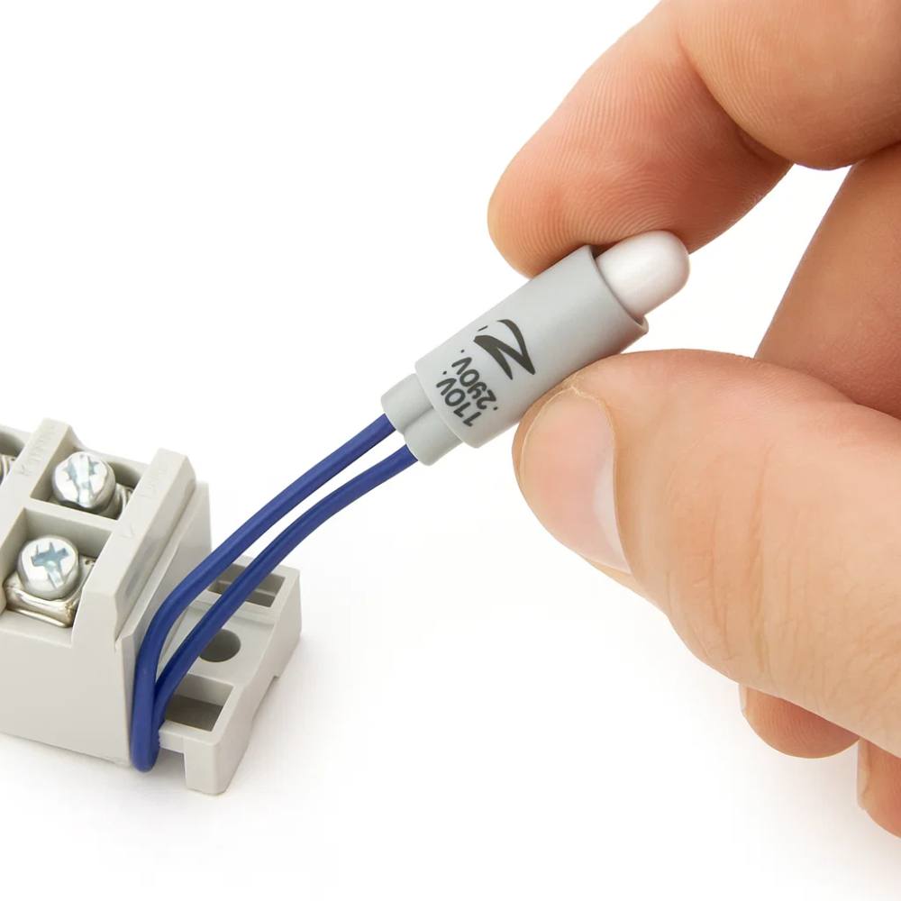 Lampada di segnalazione di ricambio led 110-230v per pulsanti e interruttori *** colore blu, confezione 1