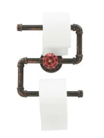 Porta Rotolo Doppio Manhattan Da Bagno Cm 24X11X27