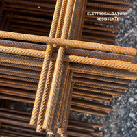 Set rete elettrosaldata ferro grezzo Ø 8 mm maglia 20 x 20 cm fogli 1,5 x 1 m *** pezzi 10 fogli, confezione 1