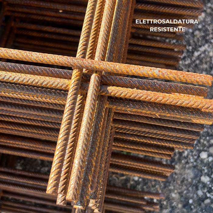 Set rete elettrosaldata ferro grezzo Ø 8 mm maglia 20 x 20 cm fogli 1,5 x 1 m *** pezzi 10 fogli, confezione 1