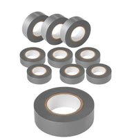 Kit nastro isolante in pvc autoestinguente multicolore per impianti sicuri *** colore grigio, dimensioni 19 mm x 25 m...