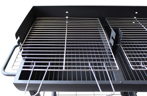 Barbecue A Carbonella Acciaio Verniciato Nero 100X47X94 H Cm