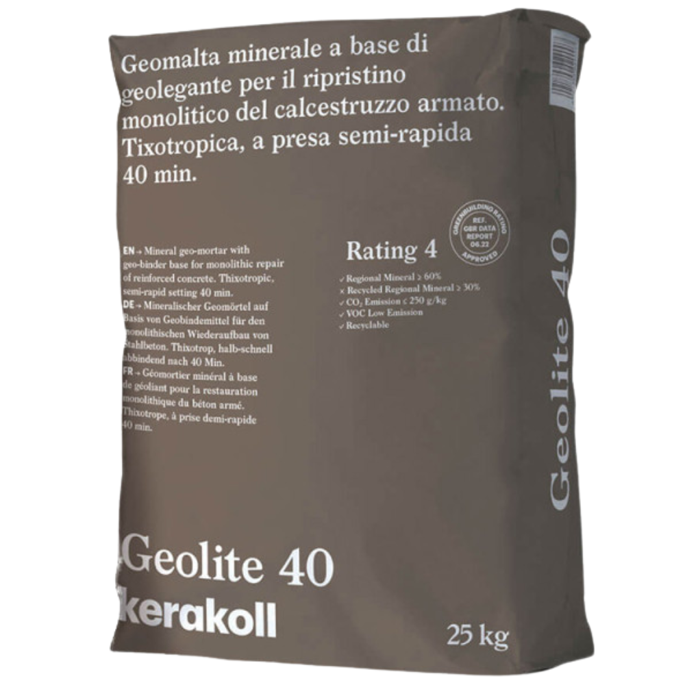 Geomalta minerale tixotropica geolite 40 per strutture calcestruzzo kerakoll *** formato 5 kg, confezione 1