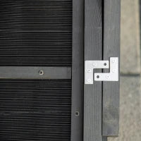 Rampa per Cani Pieghevole Antiscivolo in Legno con Maniglia Laterale, 43x165x6.5 cm, Nero