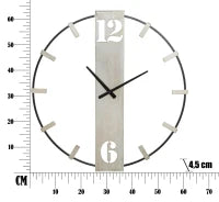 Orologio Da Muro Silvery Cm 61X4,5X63