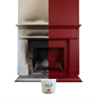 Redpaint idropittura acrilica per caminetti superlavabile e resistente