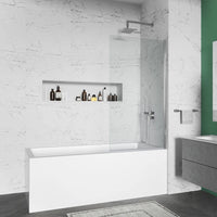 Parete sopravasca girevole 80 cm vetro trasparente | Jandia