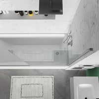 Parete sopravasca girevole 80 cm vetro trasparente | Jandia