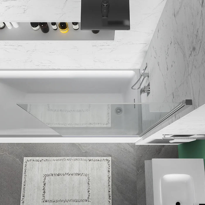 Parete sopravasca girevole 80 cm vetro trasparente | Jandia