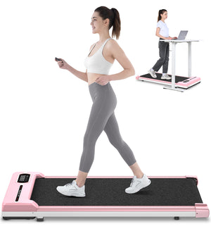 Tapis roulant 1-8km/h - RATTANTREE - Walking pad, Tapis roulant elettrico, display LED, Carico massimo di 120 kg, Rosa