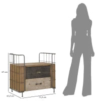 Comodino Express Cm 71.5X43.5X67