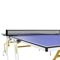 Tavolo da ping pong pieghevole compatto con 2 racchette e 3 palline 274L x 152,5l x 76H cm blu