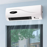 Termoventilatore ceramico da parete 2000w con timer e telecomando