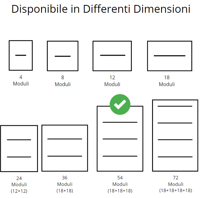 Gewiss centralino parete 54 moduli stagno ip65 gw40108