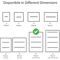 Gewiss centralino parete 54 moduli stagno ip65 gw40108