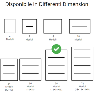 Gewiss centralino parete 54 moduli stagno ip65 gw40108
