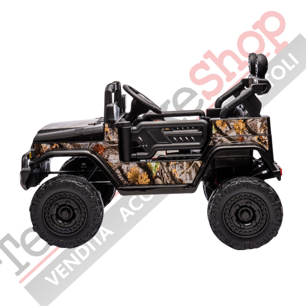 Tecnobike Shop Auto Macchina Elettrica per Bambini Toyota Fj Cruiser Ride-on 12V-Nero