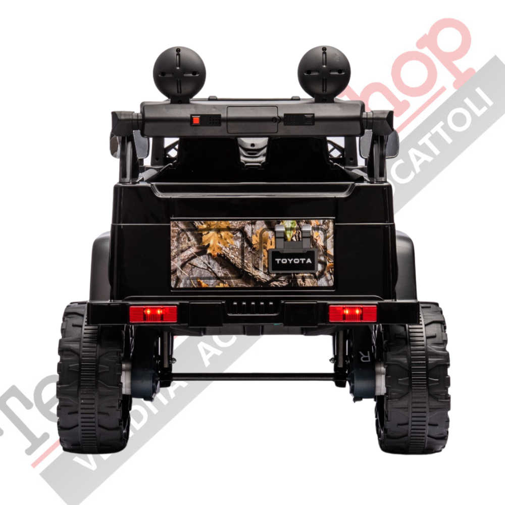 Tecnobike Shop Auto Macchina Elettrica per Bambini Toyota Fj Cruiser Ride-on 12V-Nero