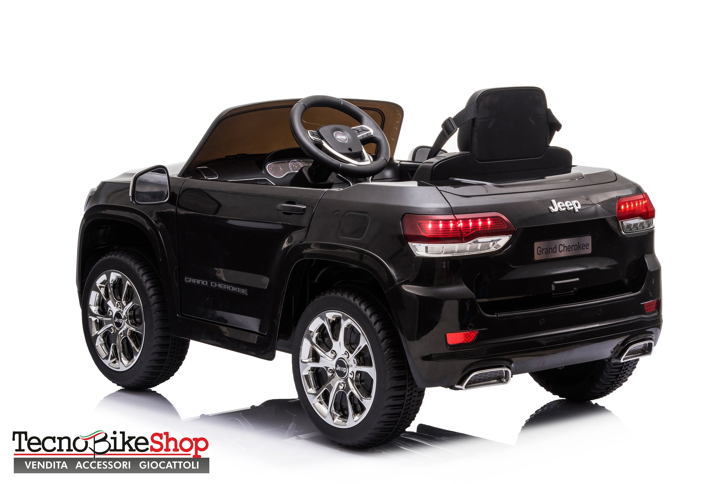 Auto Macchina Elettrica per Bambini JEEP GRAND CHEROKEE 12V-Nero