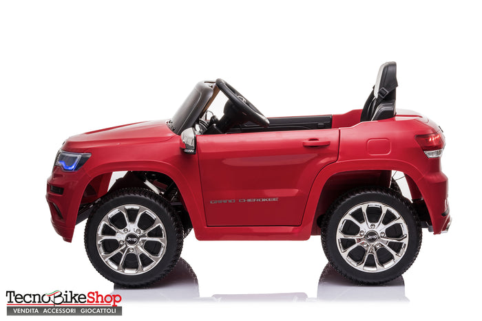 Auto Macchina Elettrica per Bambini JEEP GRAND CHEROKEE 12V-Rosso