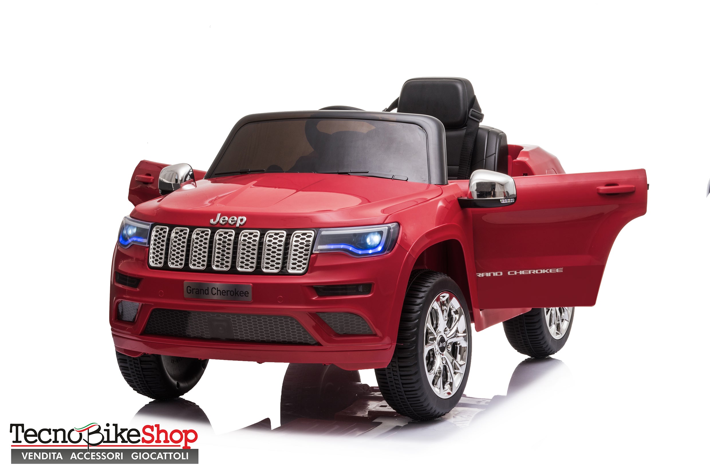 Auto Macchina Elettrica per Bambini JEEP GRAND CHEROKEE 12V-Rosso