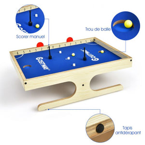 Gioco da tavolo gioco da tavolo magnetico per 2 giocatori mini calcio balilla con 2 palline e 2 maniglie 45 x 33,5 x 14 cm 20_0008655