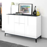 Credenza 3 ante cassetto 120x40cm soggiorno ingresso cucina Rachel