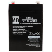 Batteria piombo 12v 4.5ah matsuyama hz155 sigillata compatta