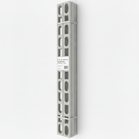 Profili in alluminio verniciato colore manhattan 110 a l per finitura parete proangle *** pezzi 10 pz, confezione 1