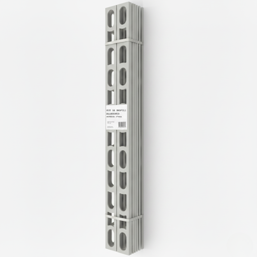 Profili in alluminio verniciato colore manhattan 110 a l per finitura parete proangle *** pezzi 10 pz, confezione 1