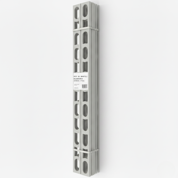 Profili in alluminio verniciato colore manhattan 110 a l per finitura parete proangle *** pezzi 10 pz, confezione 1