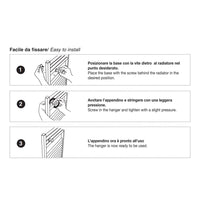 Pika' appendino per radiatori universale fantasy cuore lovely